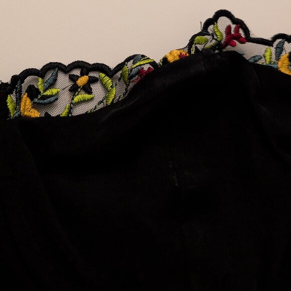 Princess Polly Black Mini Dress with Floral Accents - Picture 9 of 11